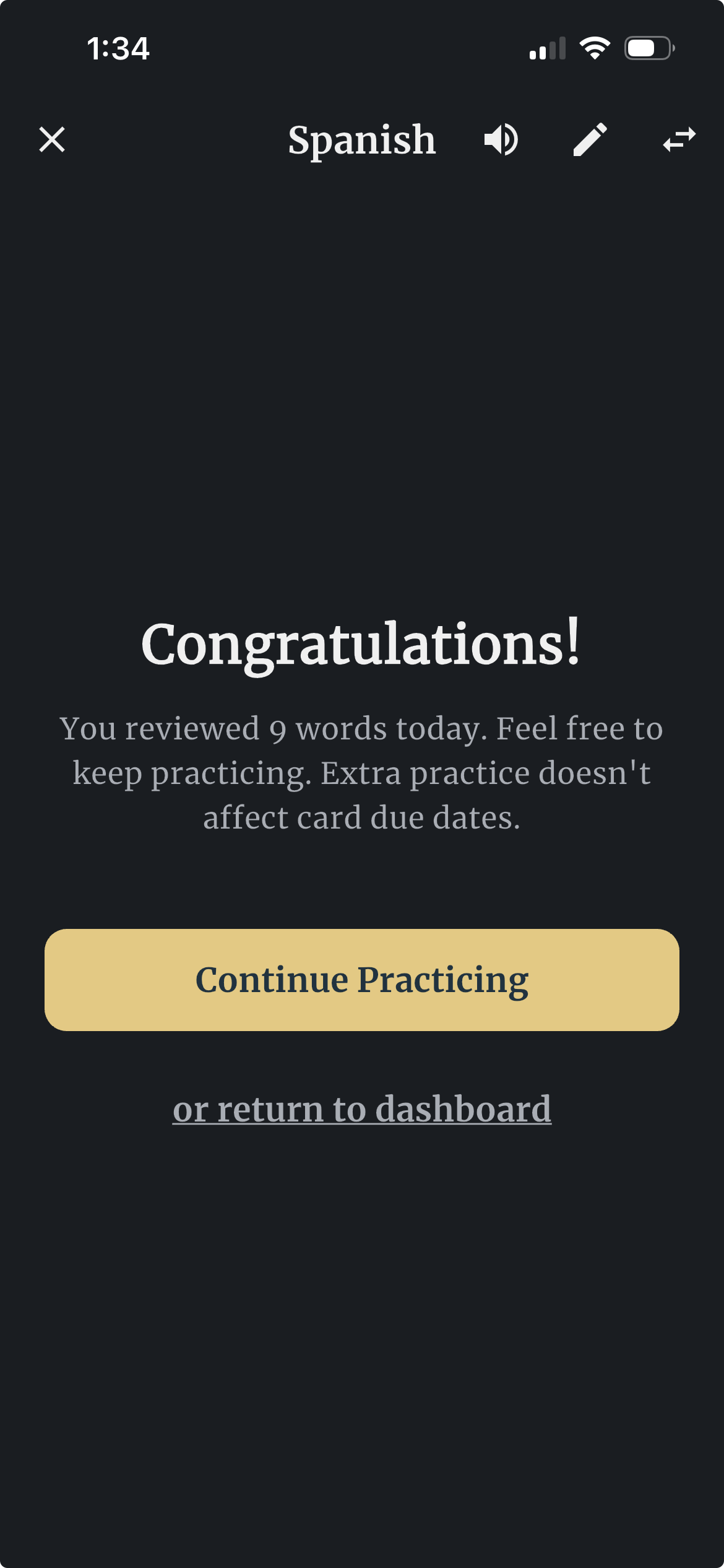 Move vocabulary into long-term memory